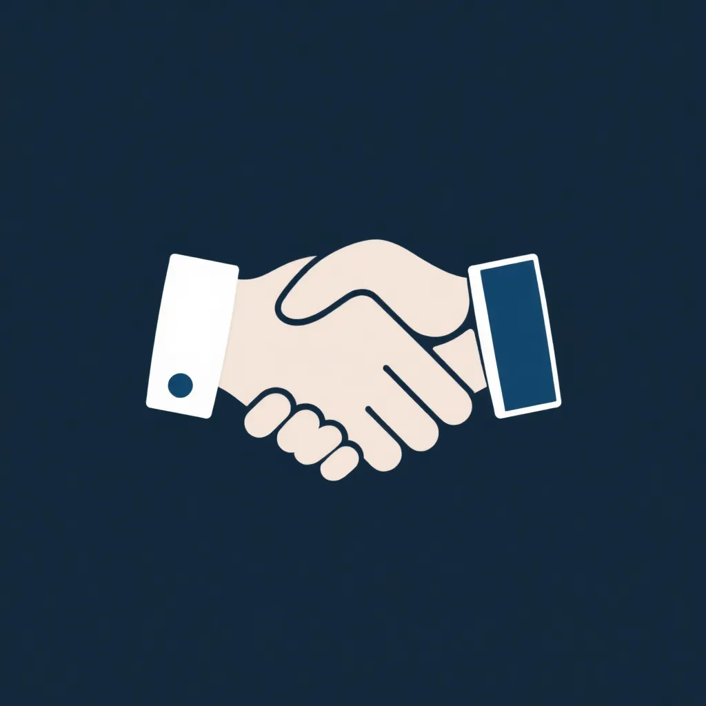 Handshake icon representing collaboration